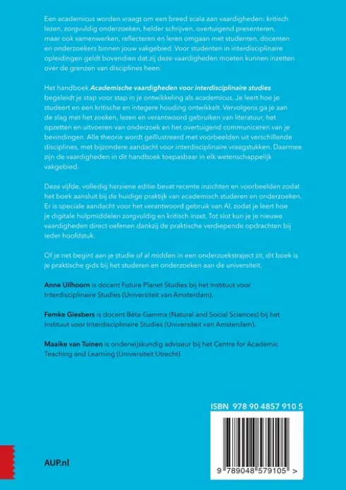 Academische vaardigheden voor interdisciplinaire studies eBook