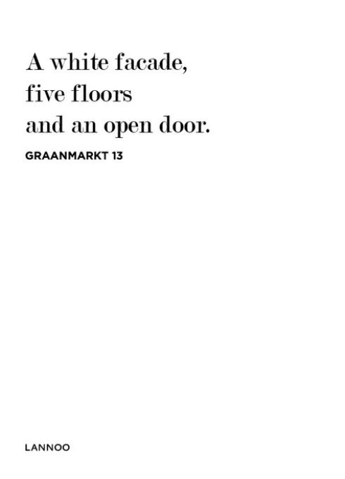 A white facade, five floors and an open door eBook