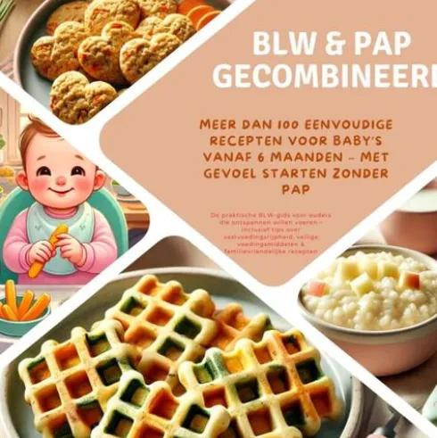 BLW & pap gecombineerd: Meer dan 100 eenvoudige recepten voor baby’s vanaf 6 maanden – met gevoel starten zonder pap eBook