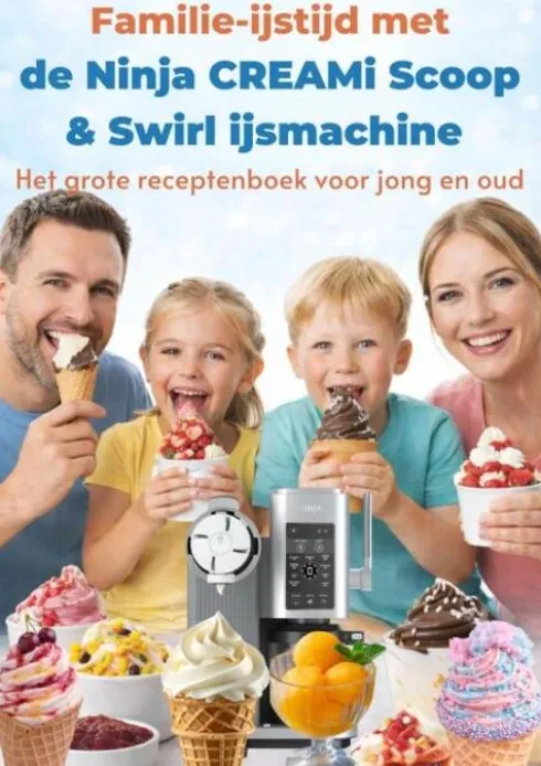 Familie-ijstijd met de Ninja CREAMi Scoop & Swirl ijsmachine eBook