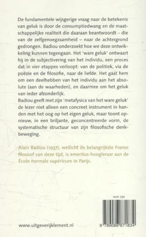 Filosofie van het ware geluk eBook