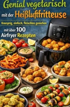 Genial vegetarisch mit der Heißluftfritteuse – Knusprig, einfach, fleischlos genießen mit über 100 Airfryer Rezepten eBook
