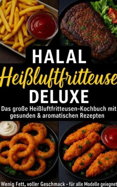 Halal Airfryer Deluxe: Das große Heißluftfritteusen-Kochbuch mit gesunden & aromatischen Rezepten eBook