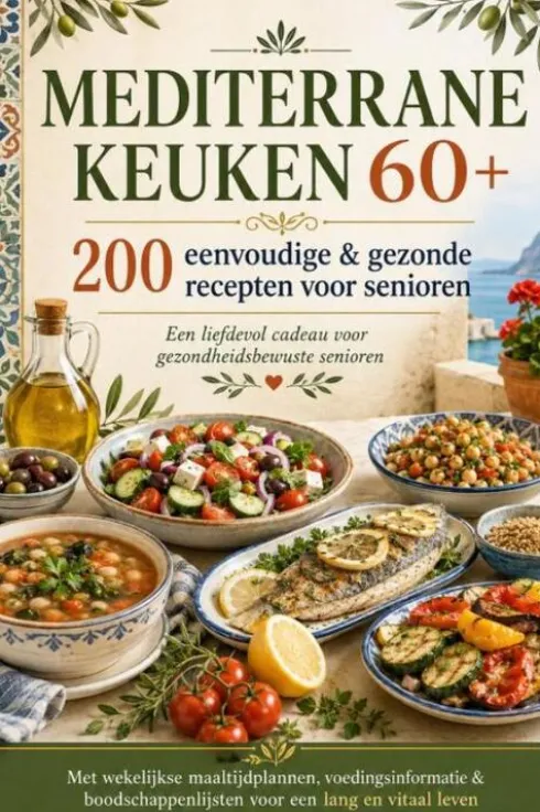 Nediterrane keuken 60+ 200 eenvoudige & gezonde recepten voor senioren eBook