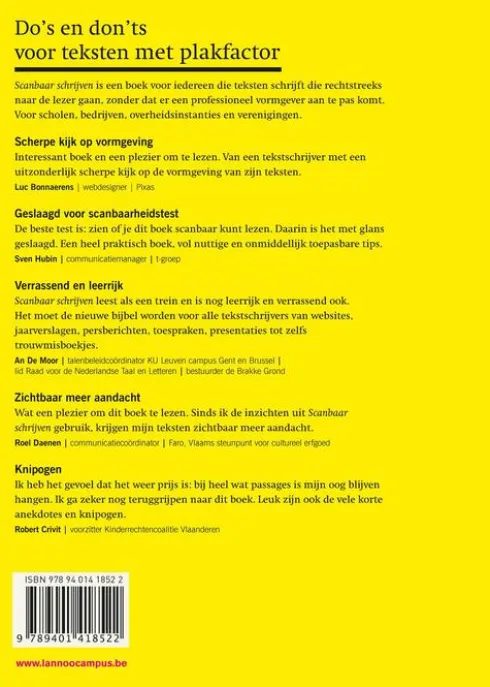 Scanbaar schrijven eBook