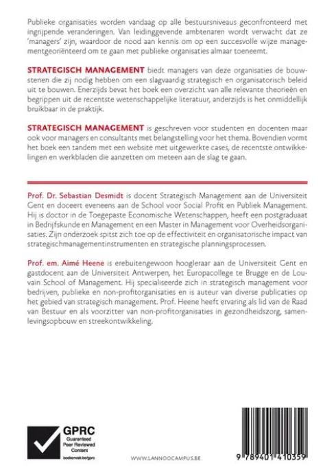Strategisch management eBook