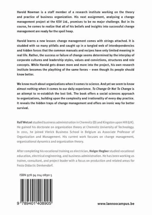 To change or not to change? eBook