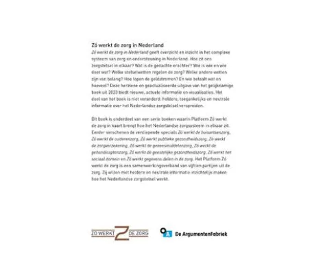 Zo werkt de zorg in Nederland eBook